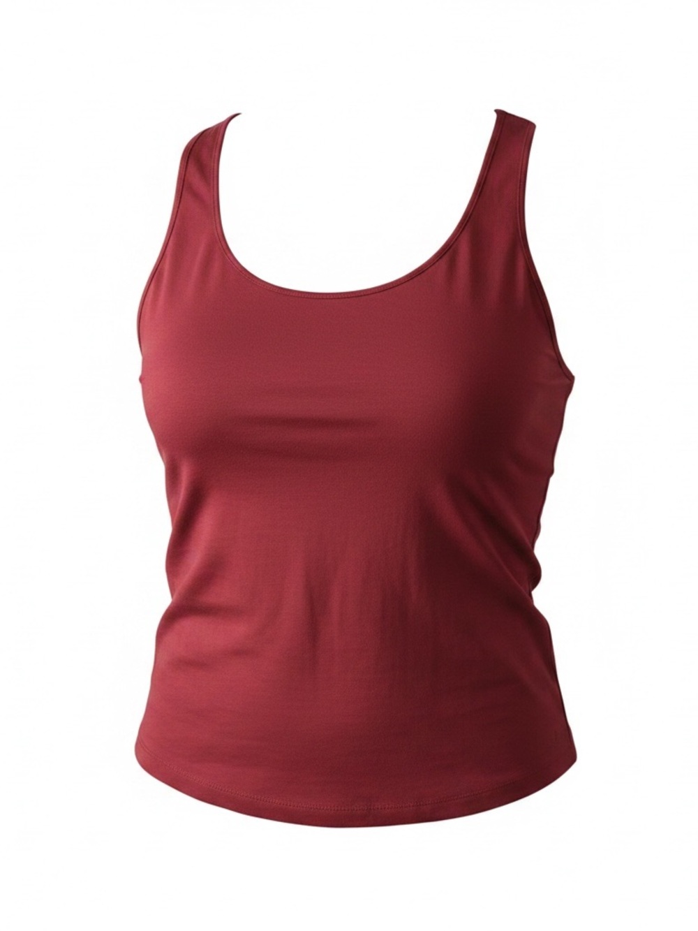 Cozy Earth Women’s Scoop Neck Tank Top - Burgundy